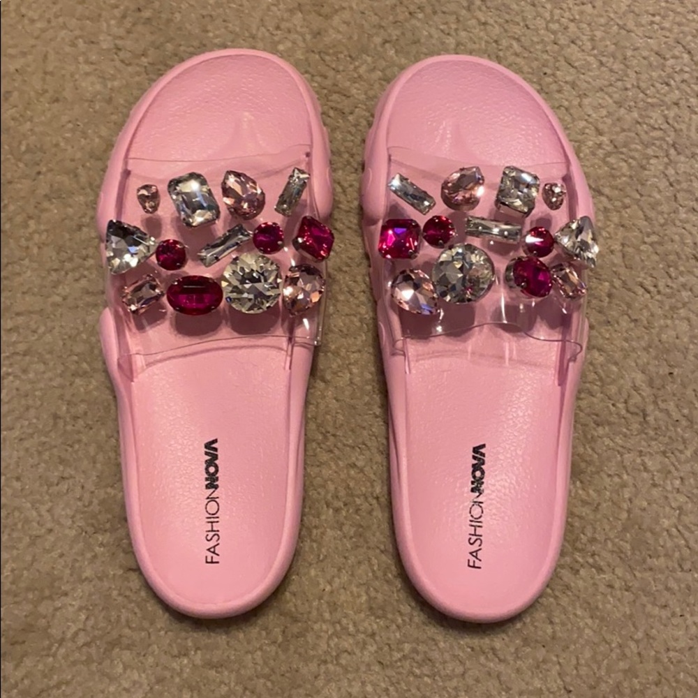 🆕Fashion Nova Bling Sandals